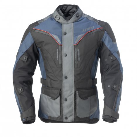 Chaqueta moto verano hombre Rainers modelo JEREZ Negro Fluor